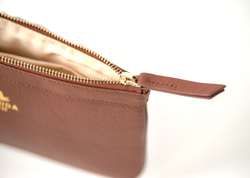 Brown Tobacco Bay Clutch Bag