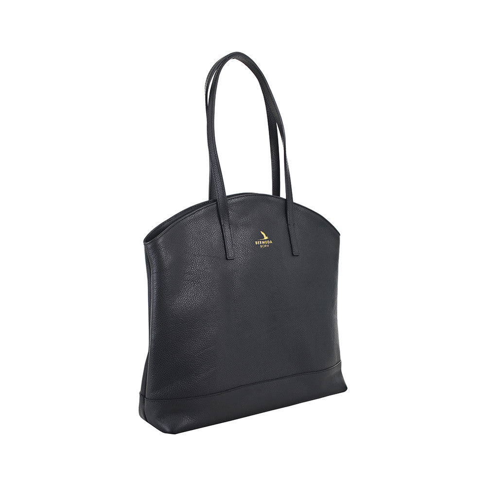 Black Large Pebble Leather Tote Handbag online